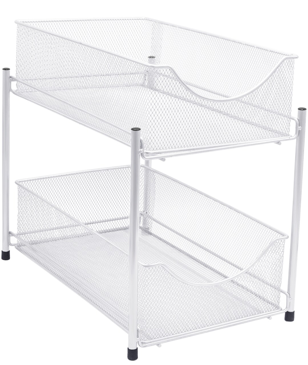 Sorbus 2-Tier Mesh Organizer Baskets With Sliding Drawers